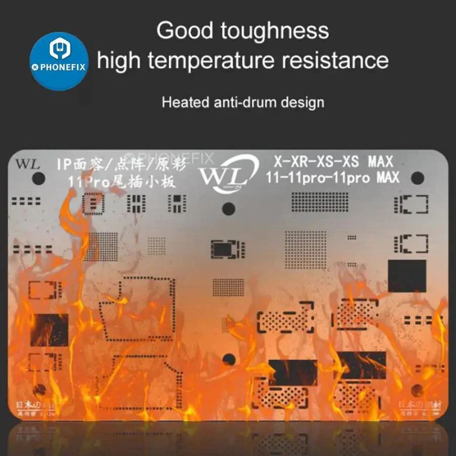 WL BGA Reballing Steel Mesh For iPhone Dot Matrix Face ID Repair - Image 6