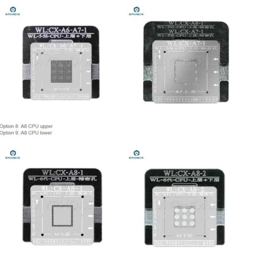 WL BGA Reballing Stencils For iPhone Baseband NAND A6-A14 CPU BGA - Image 2