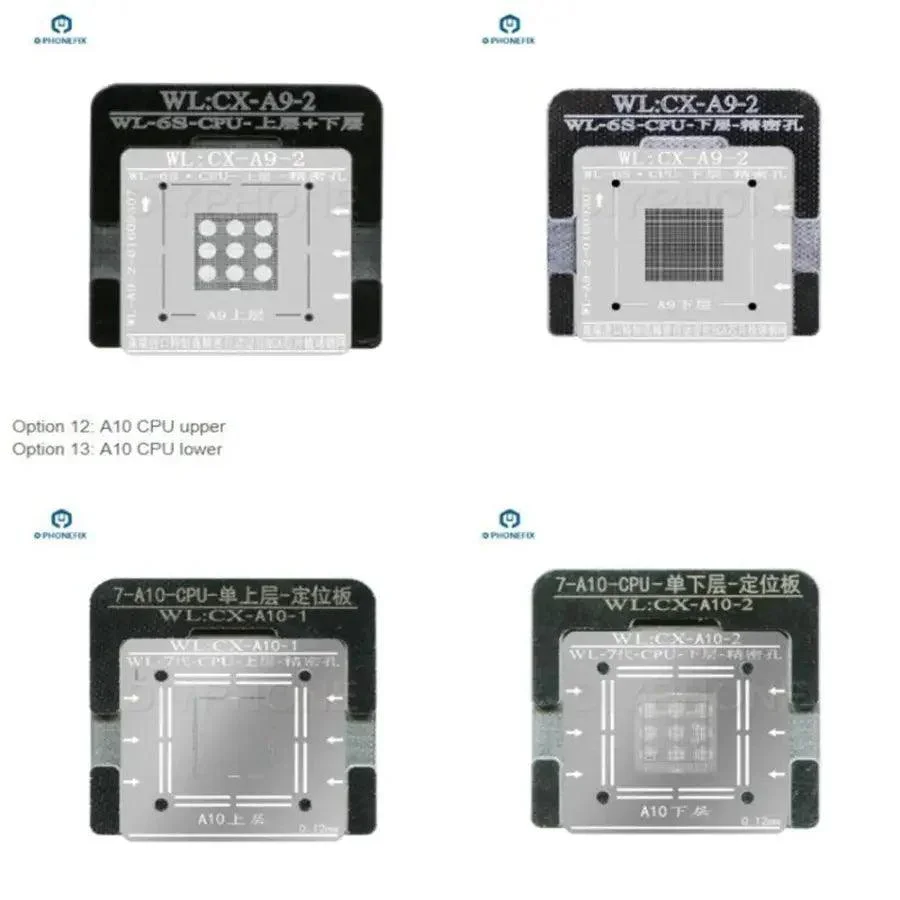 WL BGA Reballing Stencils For iPhone Baseband NAND A6-A14 CPU BGA - Image 3