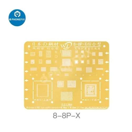 WL Golden BGA Reballing Stencil Net For iPhone 6-13 Pro Max Soldering - Image 10