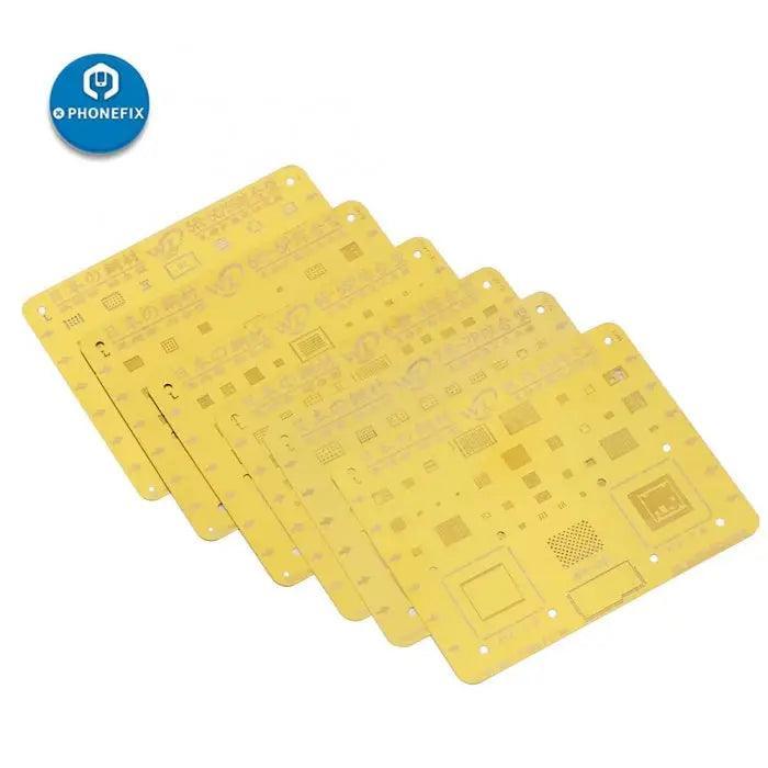 WL Golden BGA Reballing Stencil Net For iPhone 6-13 Pro Max Soldering - Image 3