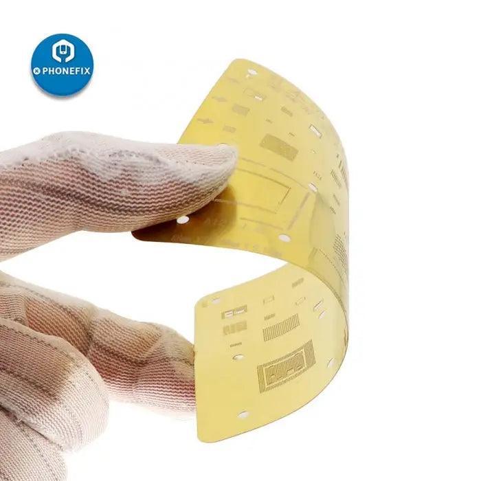 WL Golden BGA Reballing Stencil Net For iPhone 6-13 Pro Max Soldering - Image 4