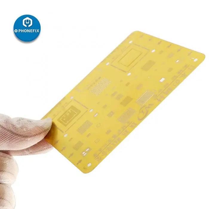 WL Golden BGA Reballing Stencil Net For iPhone 6-13 Pro Max Soldering - Image 5