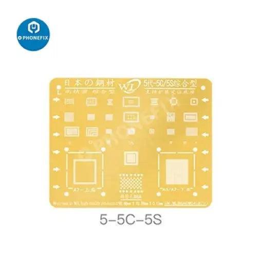 WL Golden BGA Reballing Stencil Net For iPhone 6-13 Pro Max Soldering - Image 6