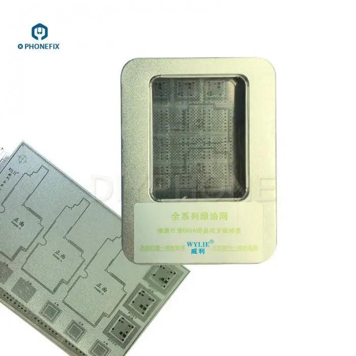 WL Green UV Solder Oil Net BGA Reballing Stencil Paint Repair Net - Image 4