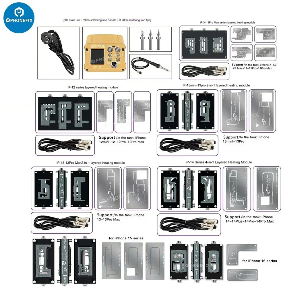 WL HT007 Pre-Heating Soldering Station for iPhone X-16 Pro Max - Image 2