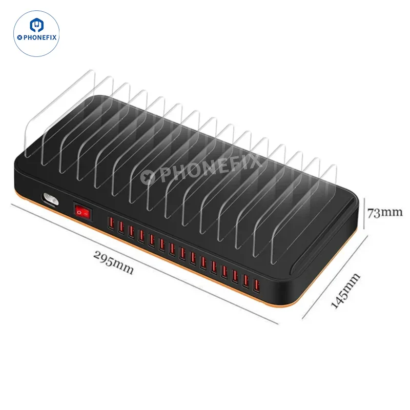 WLX 815 815P USB Charging Station with Storage Rack for Phone Tablet - Image 4