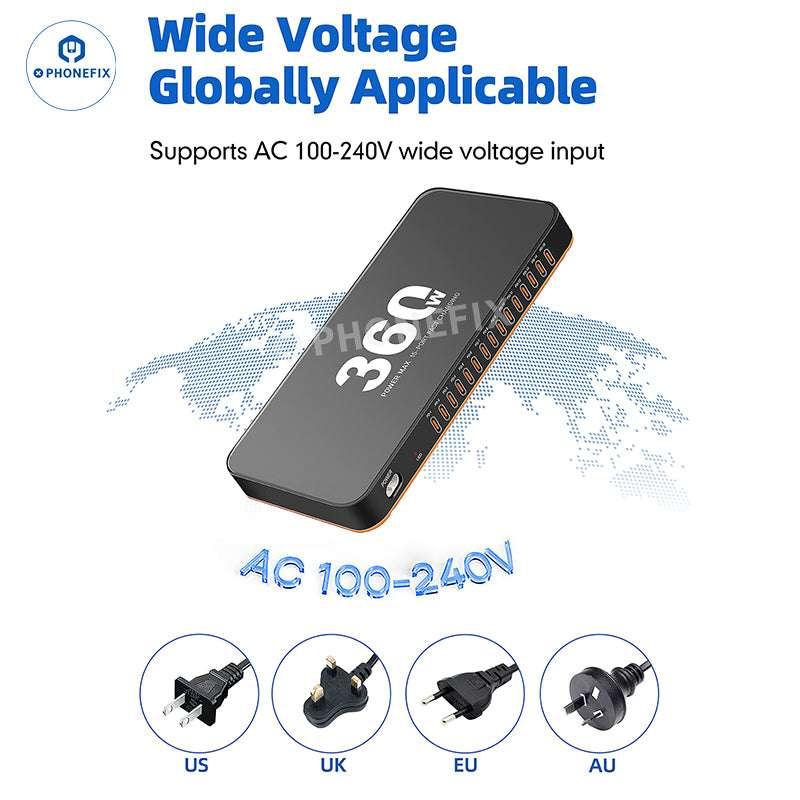 WLX-815C 360W 15 USB-C Ports PD Fast Charging Station - Image 5