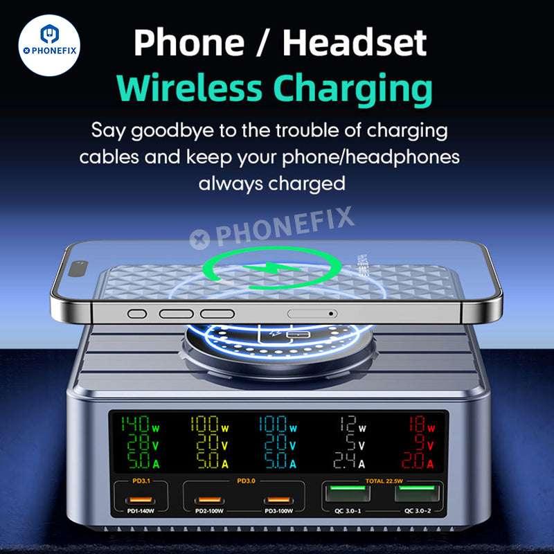 WLX-F2 PD QC Wireless Charging Station 260W Fast Charger - Image 3
