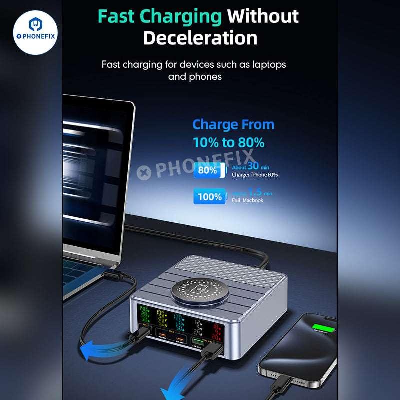 WLX-F2 PD QC Wireless Charging Station 260W Fast Charger - Image 4