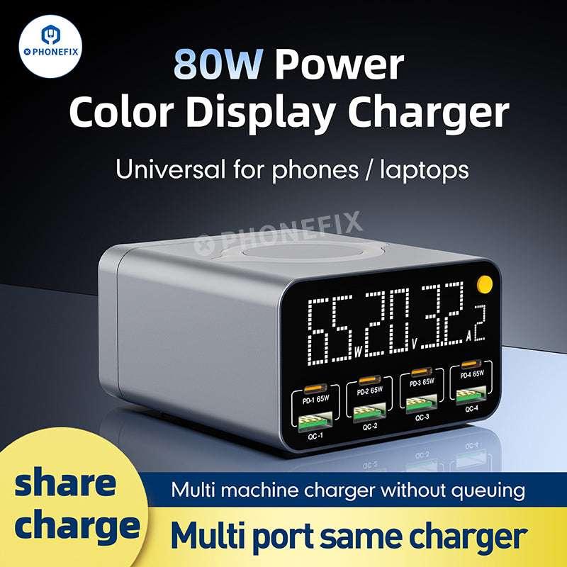 WLX-M3 WLX-M1 Wireless Charger QC PD USB-A USB-C 8 Ports - Image 14