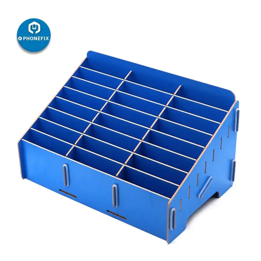 Wooden Organizer - 24 Grid Desktop & Classroom Phone Storage Box - Image 2