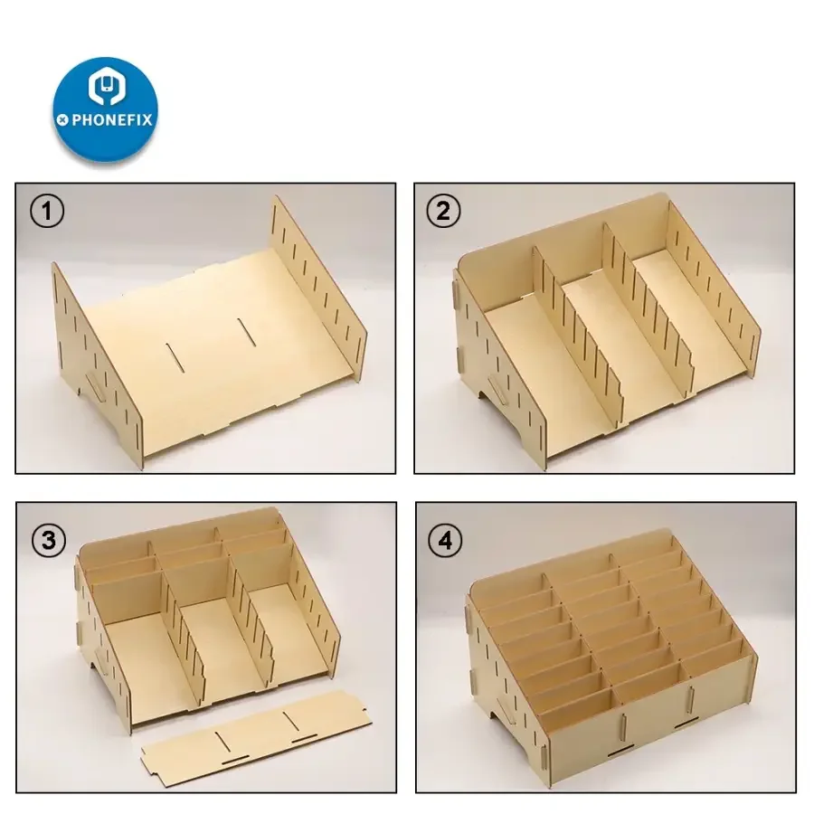 Wooden Organizer - 24 Grid Desktop & Classroom Phone Storage Box - Image 9