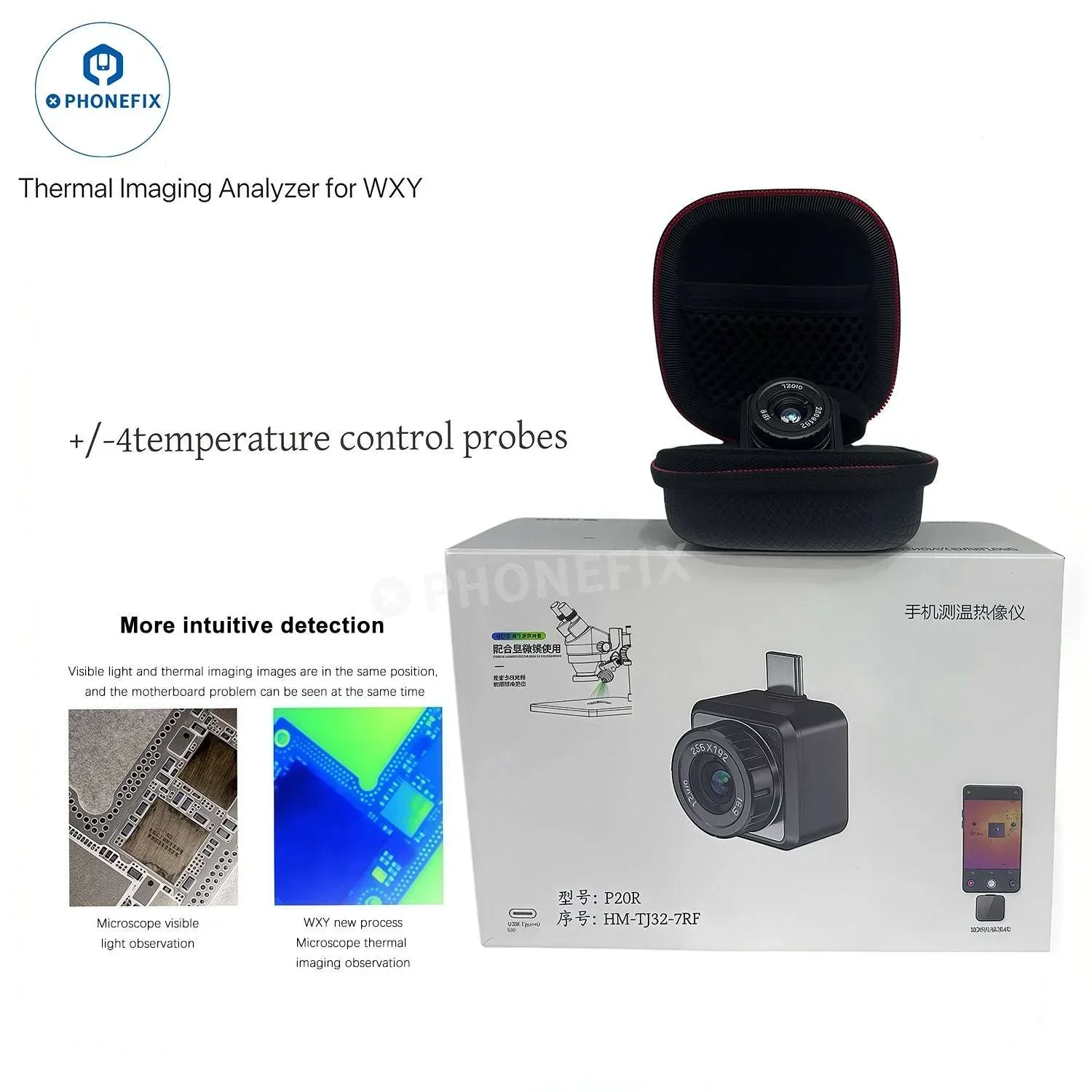 WXY Thermal Imaging Camera 512 x 384 Resolution PCB Fault Analyzer - Image 5