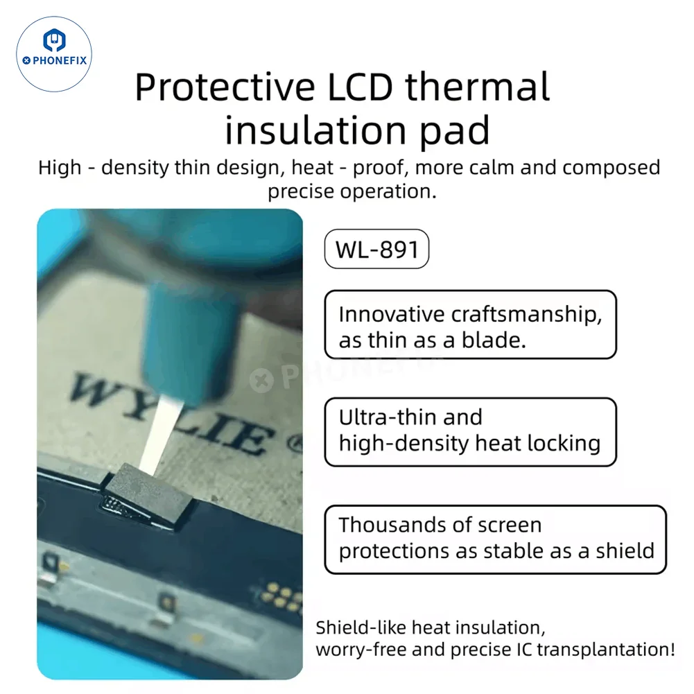 WYLIE Aviation Insulation Pad Motherboard IC Swap Thermal Mat - Image 5