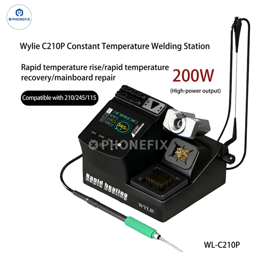 WYLIE C210P 200W Smart Soldering Station for Mobile Phone Repair - Image 2