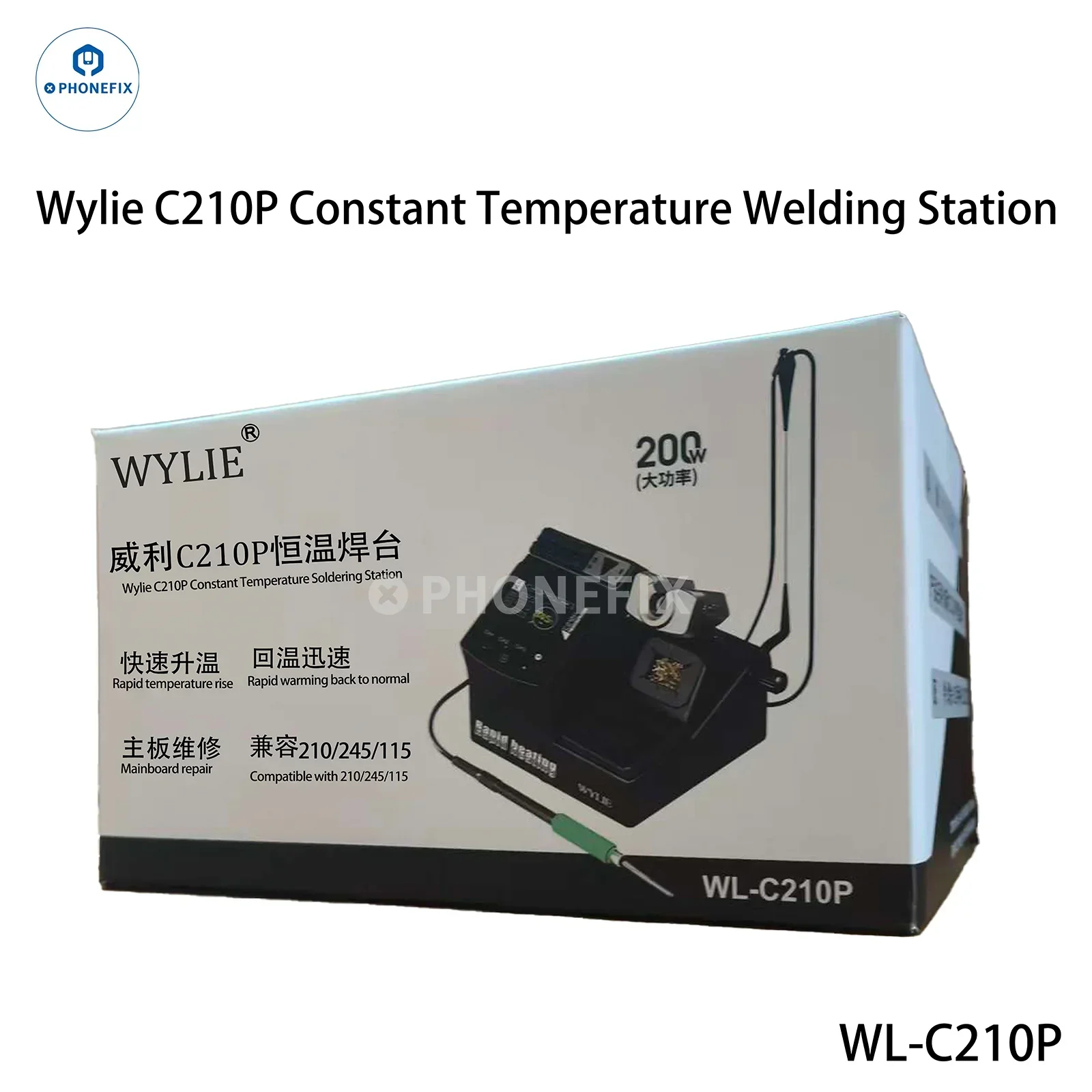 WYLIE C210P 200W Smart Soldering Station for Mobile Phone Repair - Image 7