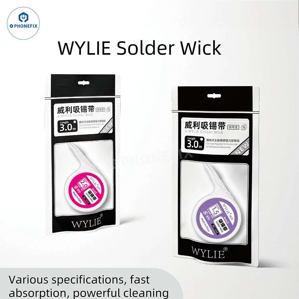 Wylie Desoldering Wick 1.5/2/2.5/3/3.5mm Dispenser Wire - Image 2
