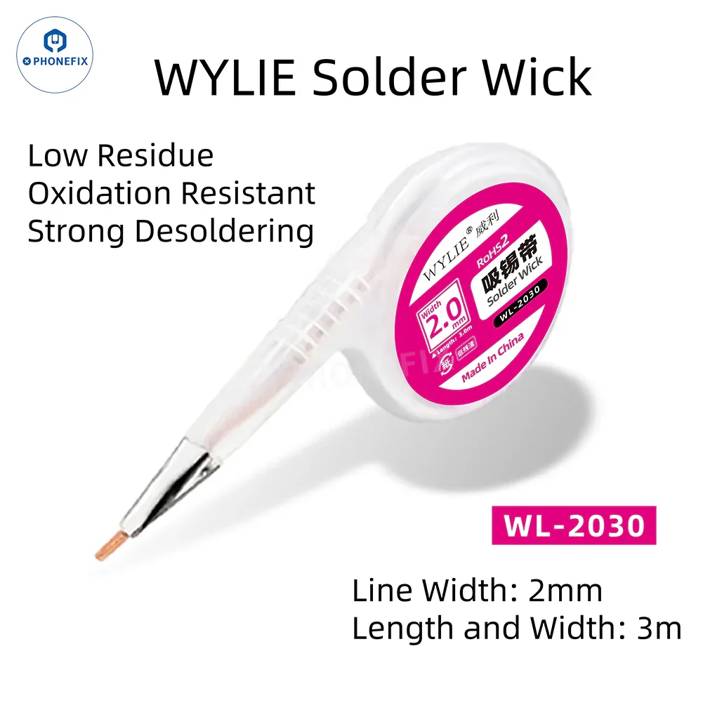 Wylie Desoldering Wick 1.5/2/2.5/3/3.5mm Dispenser Wire - Image 4