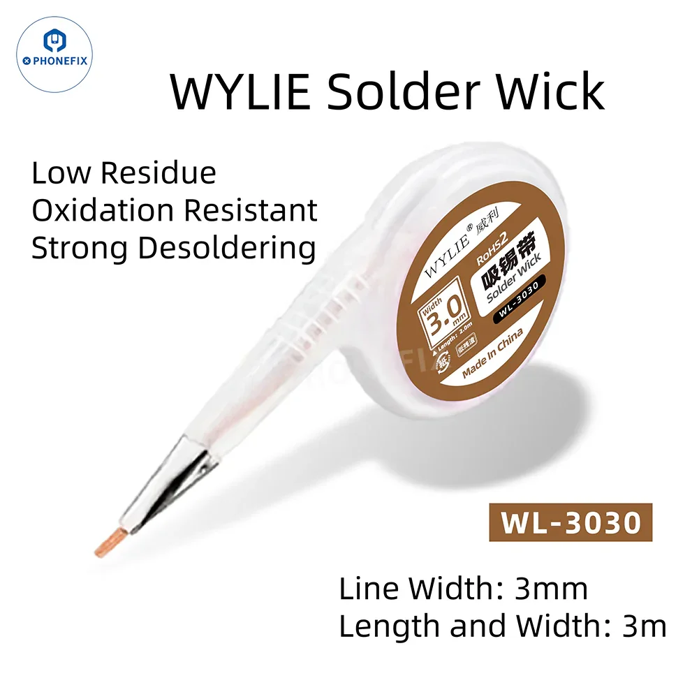 Wylie Desoldering Wick 1.5/2/2.5/3/3.5mm Dispenser Wire - Image 6