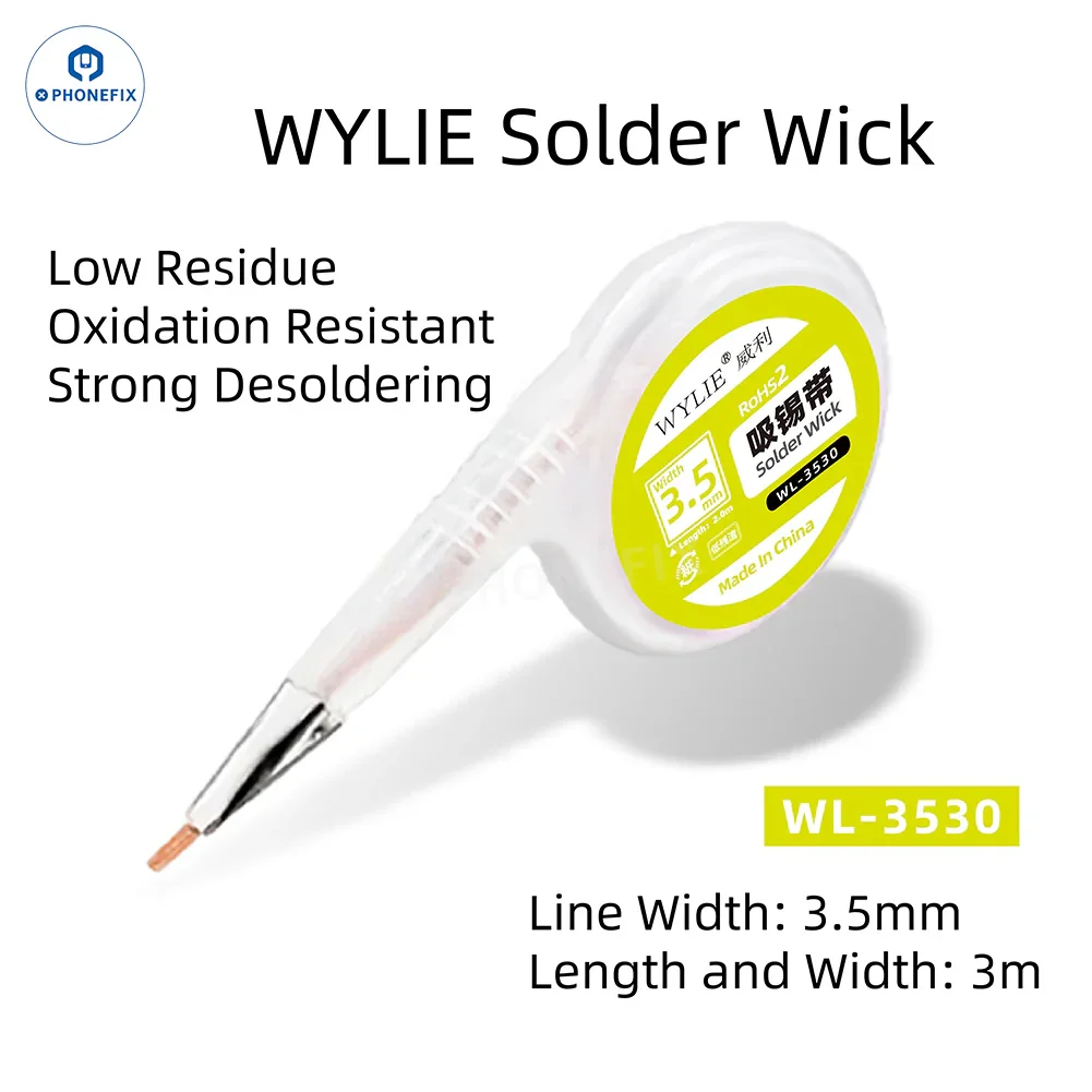 Wylie Desoldering Wick 1.5/2/2.5/3/3.5mm Dispenser Wire - Image 7
