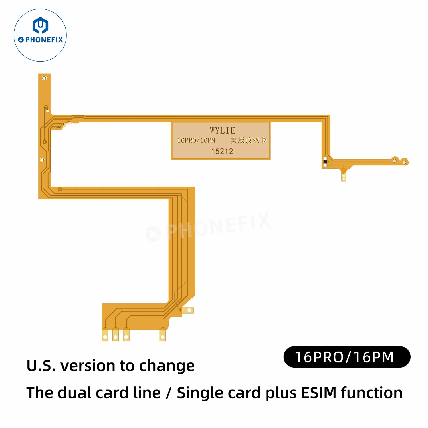 WYLIE iPhone 16 Pro Max eSIM To Dual SIM with Card Slot Tray Kit - Image 7