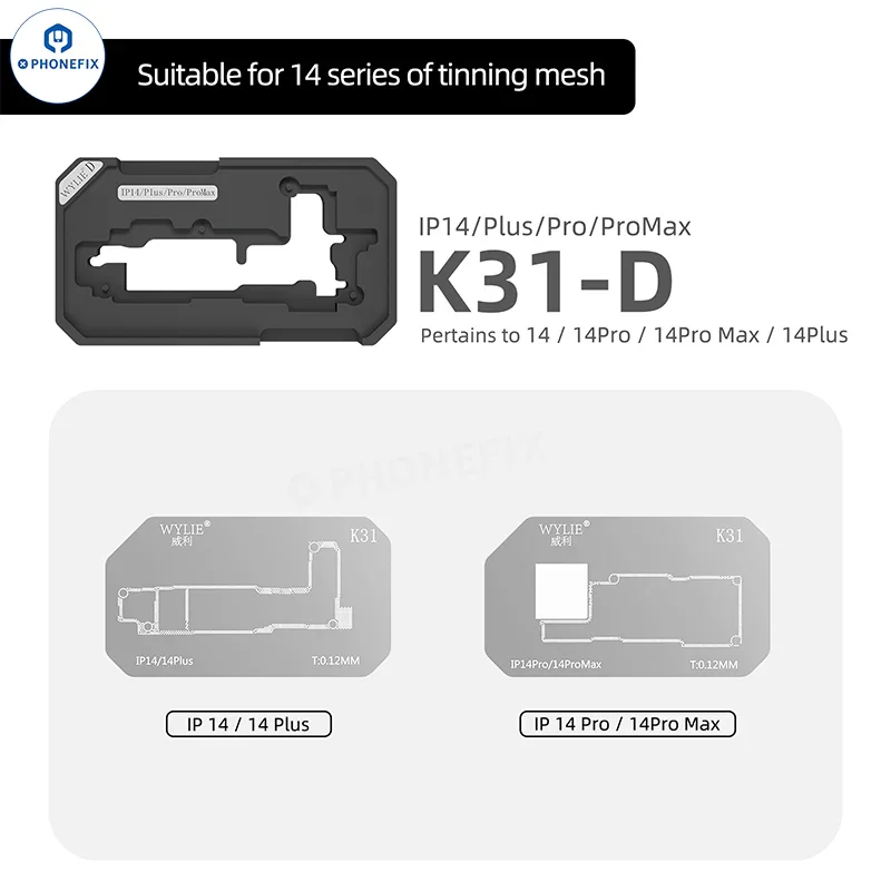 WYLIE K31 iPhone X-16 Pro Max Middle Layer Magnetic Reballing Platform - Image 10