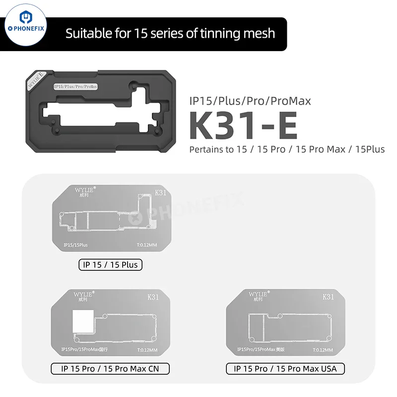 WYLIE K31 iPhone X-16 Pro Max Middle Layer Magnetic Reballing Platform - Image 11