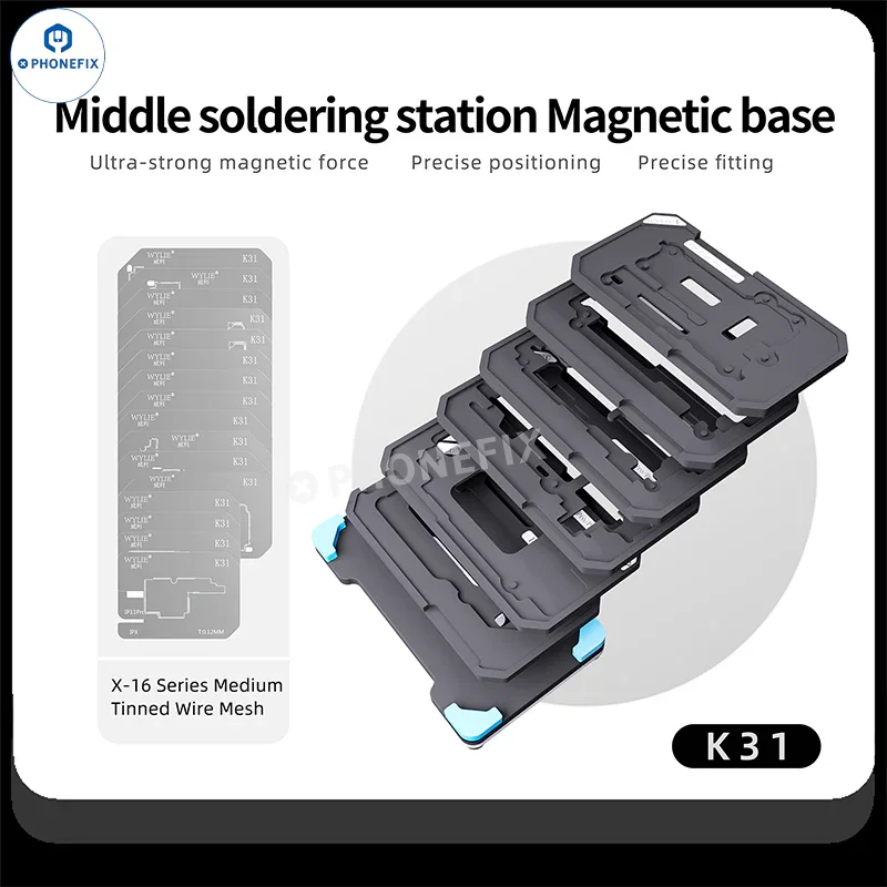 WYLIE K31 iPhone X-16 Pro Max Middle Layer Magnetic Reballing Platform - Image 13