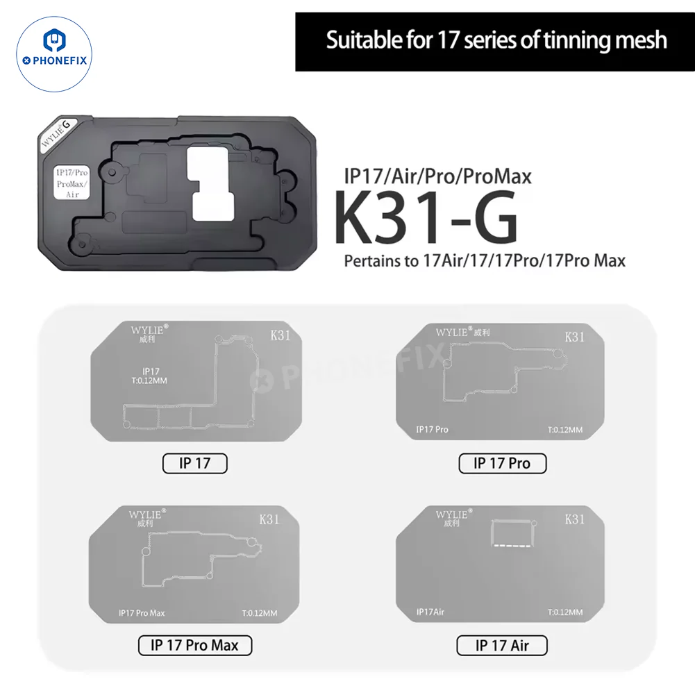 WYLIE K31 iPhone X-16 Pro Max Middle Layer Magnetic Reballing Platform - Image 4