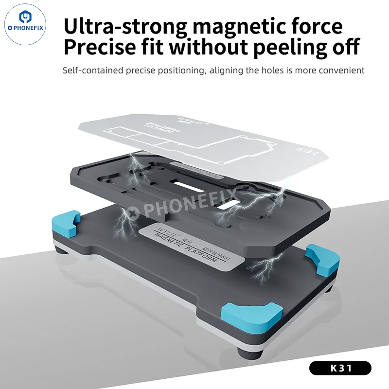 WYLIE K31 iPhone X-16 Pro Max Middle Layer Magnetic Reballing Platform - Image 6