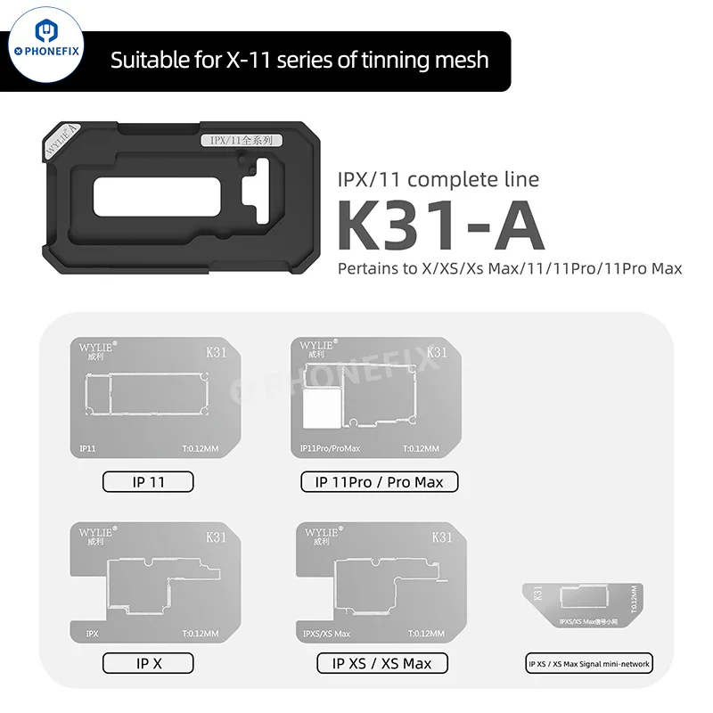 WYLIE K31 iPhone X-16 Pro Max Middle Layer Magnetic Reballing Platform - Image 7