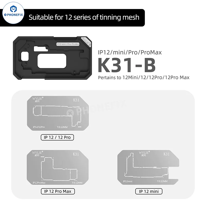 WYLIE K31 iPhone X-16 Pro Max Middle Layer Magnetic Reballing Platform - Image 8