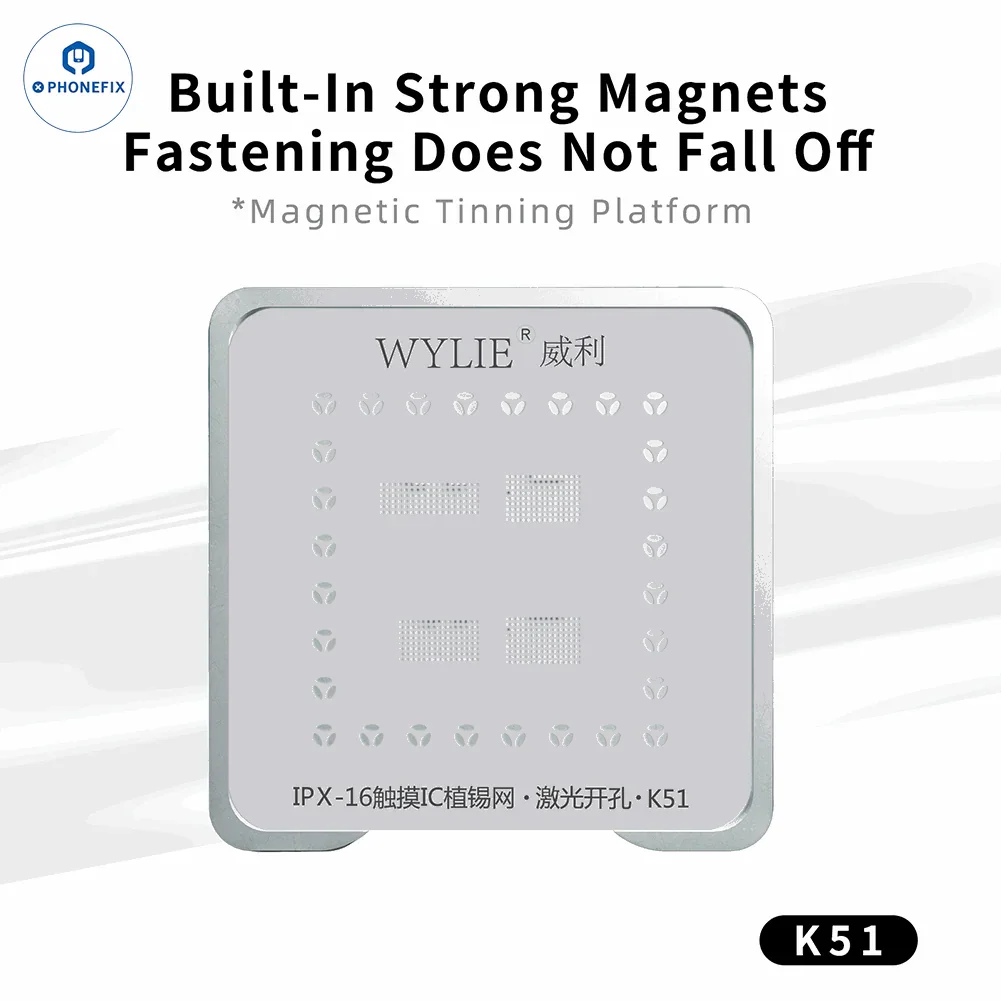 WYLIE K51 iPhone X-16 Screen IC Magnetic Tin Planting Platform - Image 3