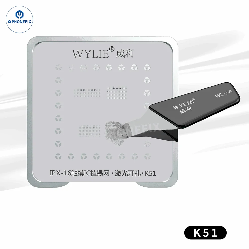 WYLIE K51 iPhone X-16 Screen IC Magnetic Tin Planting Platform - Image 6