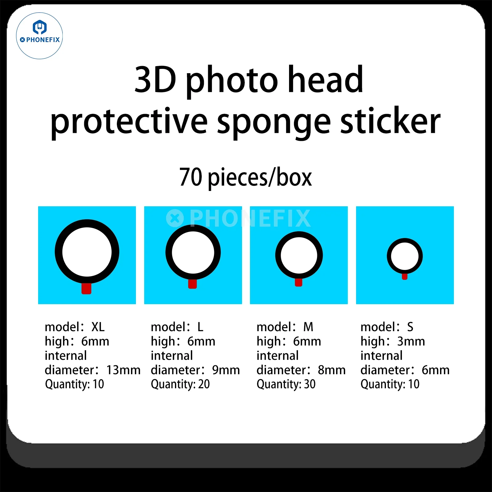 WYLIE Mobile Phone Camera 3D Protective Sponge Sticker - Image 6