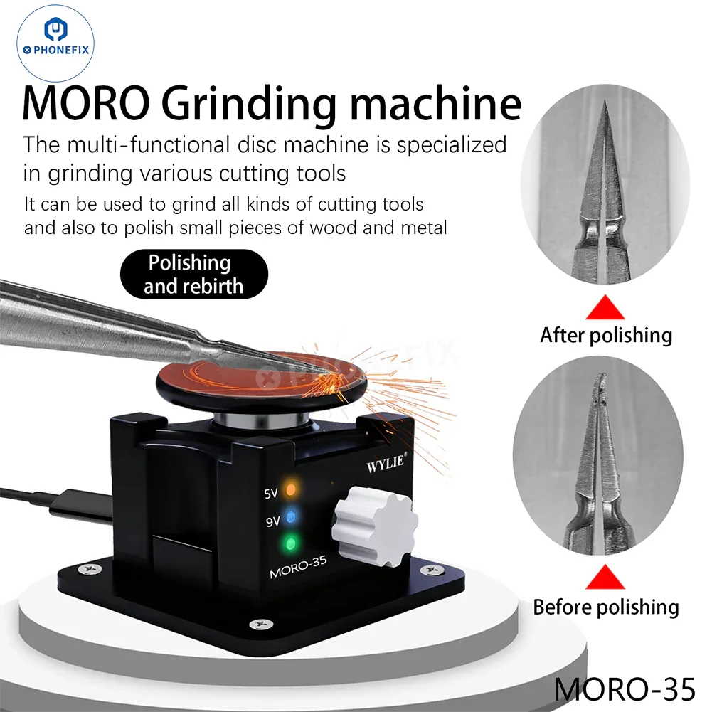 WYLIE MORO-35 Grinding Tool for Polishing Blades/Tweezers/Iron Tips - Image 3