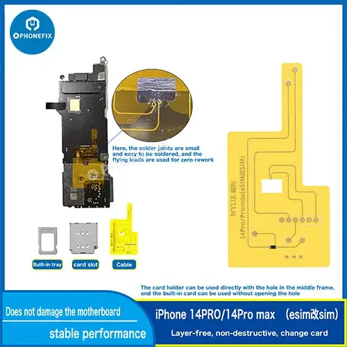 Wylie Tool Kit Convert iPhone 14 Pro Max eSIM To SIM Card