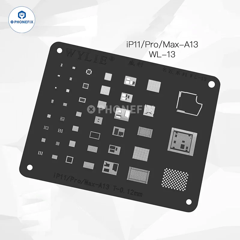 WYLIE WL-15 LCD IC BGA Reballing Stencil For iPhone 6S-12 Pro Max - Image 15