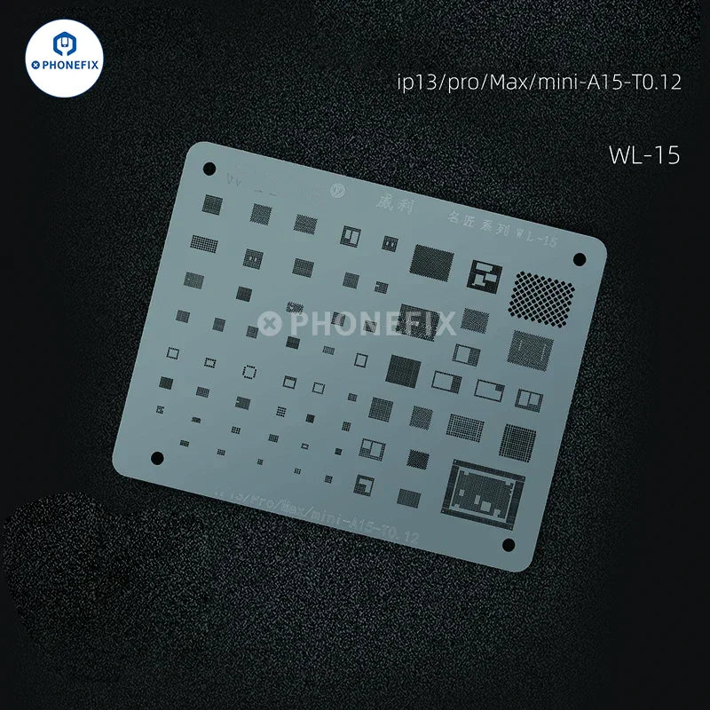 WYLIE WL-15 LCD IC BGA Reballing Stencil For iPhone 6S-12 Pro Max - Image 18