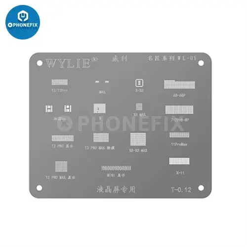 WYLIE WL-15 LCD IC BGA Reballing Stencil For iPhone 6S-12 Pro Max - Image 3