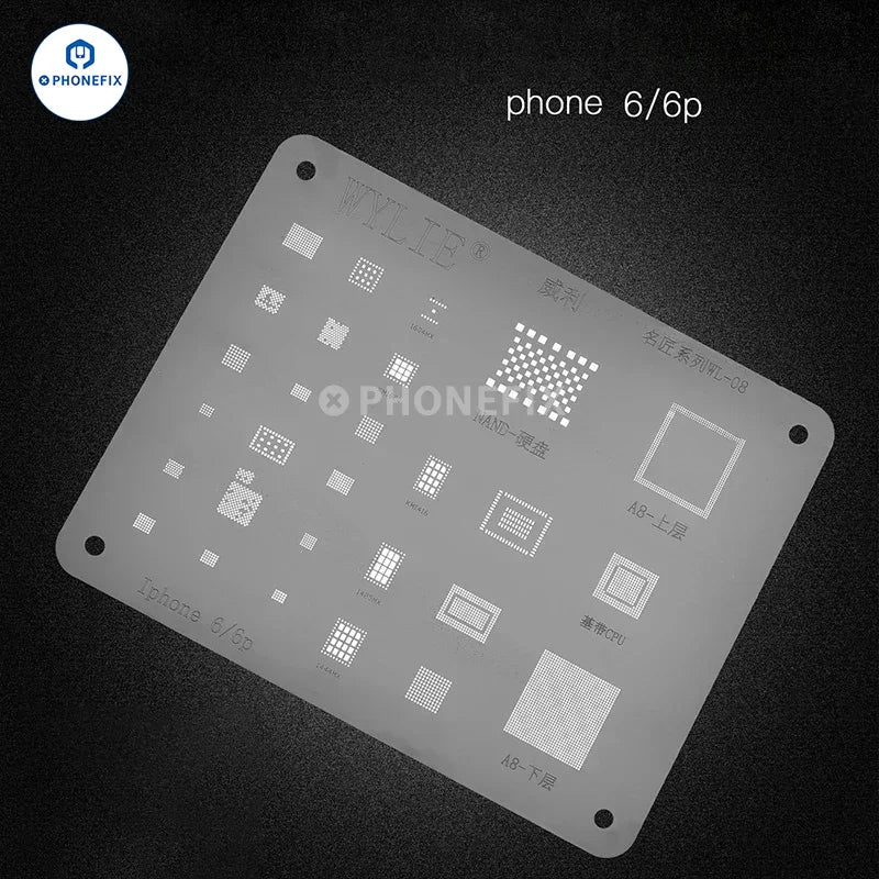WYLIE WL-15 LCD IC BGA Reballing Stencil For iPhone 6S-12 Pro Max - Image 4
