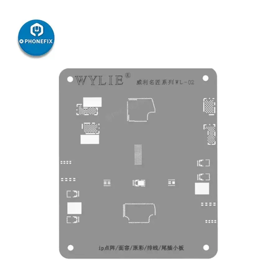 WYLIE WL-02 Black Dot Matrix Stencil For iPhone 12 Face ID Repair - Image 2