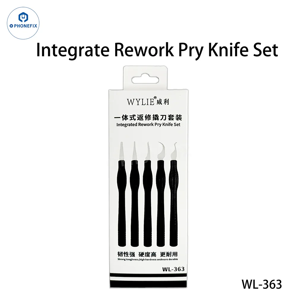 WYLIE WL-363 Integrated Rework Pry Knife 5-in-1 Set for Phone Repair - Image 4