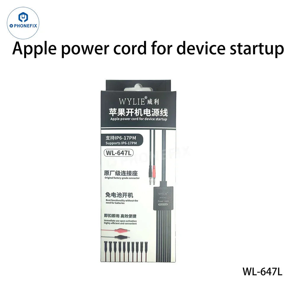 WYLIE WL-647L Power Boot Cable for iPhone 6-17 Pro Max Startup - Image 7