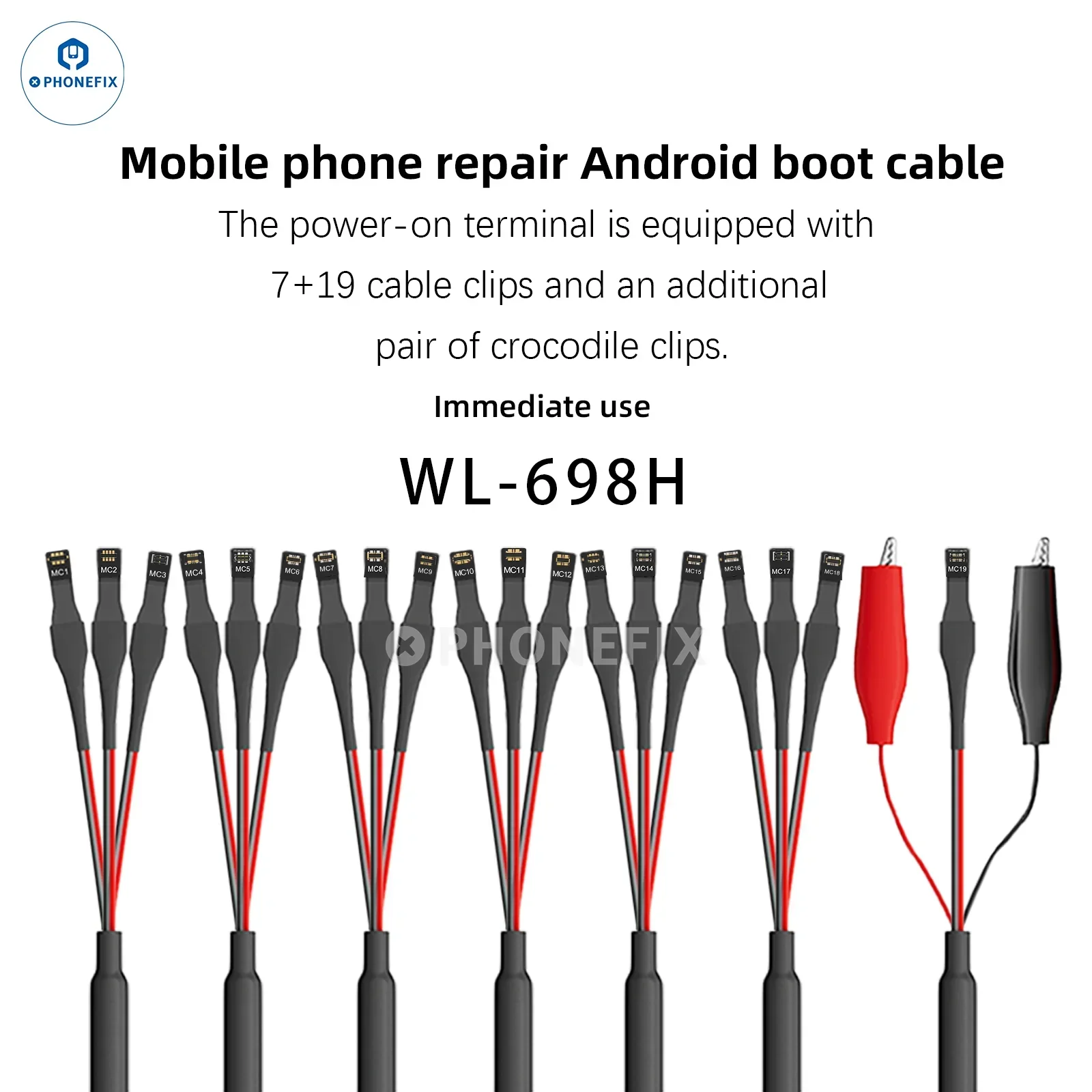 WYLIE WL-698H Android Phone Power Cable with Soft FPC Buckle - Image 3