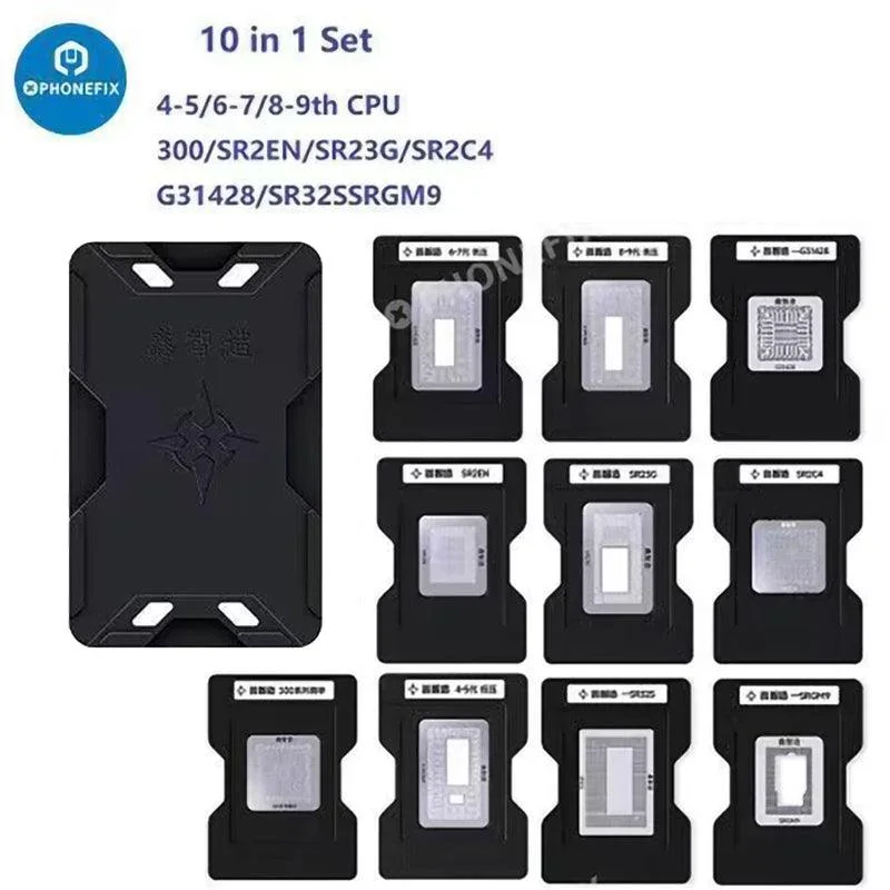 XinZhiZao CPU BGA Reballing Stencil Kit For Macbook Air Pro Repair - Image 14