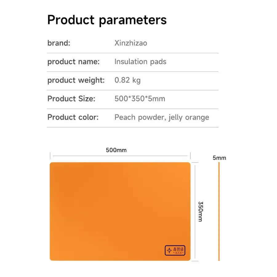XINZHIZAO Insulation Silicone Pad High Temperature Heat Mat - Image 12