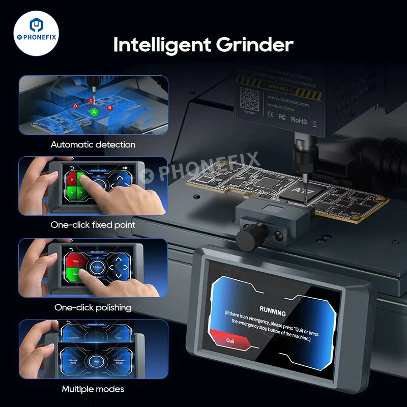 Xwitzeal Q1 CNC Grinder Phone Camera PCB Chip Grinding Machine - Image 10