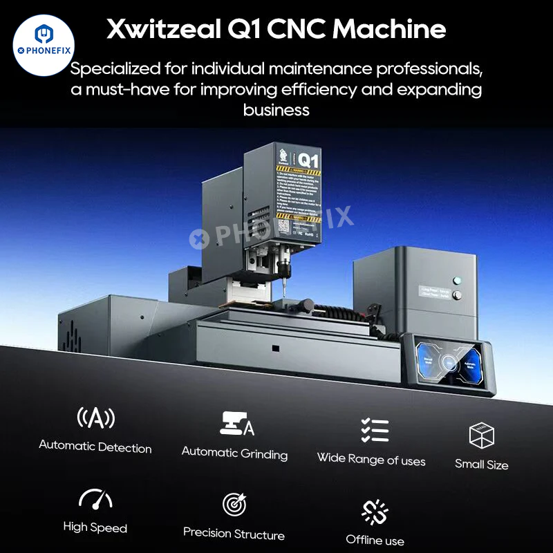 Xwitzeal Q1 CNC Grinder Phone Camera PCB Chip Grinding Machine - Image 3